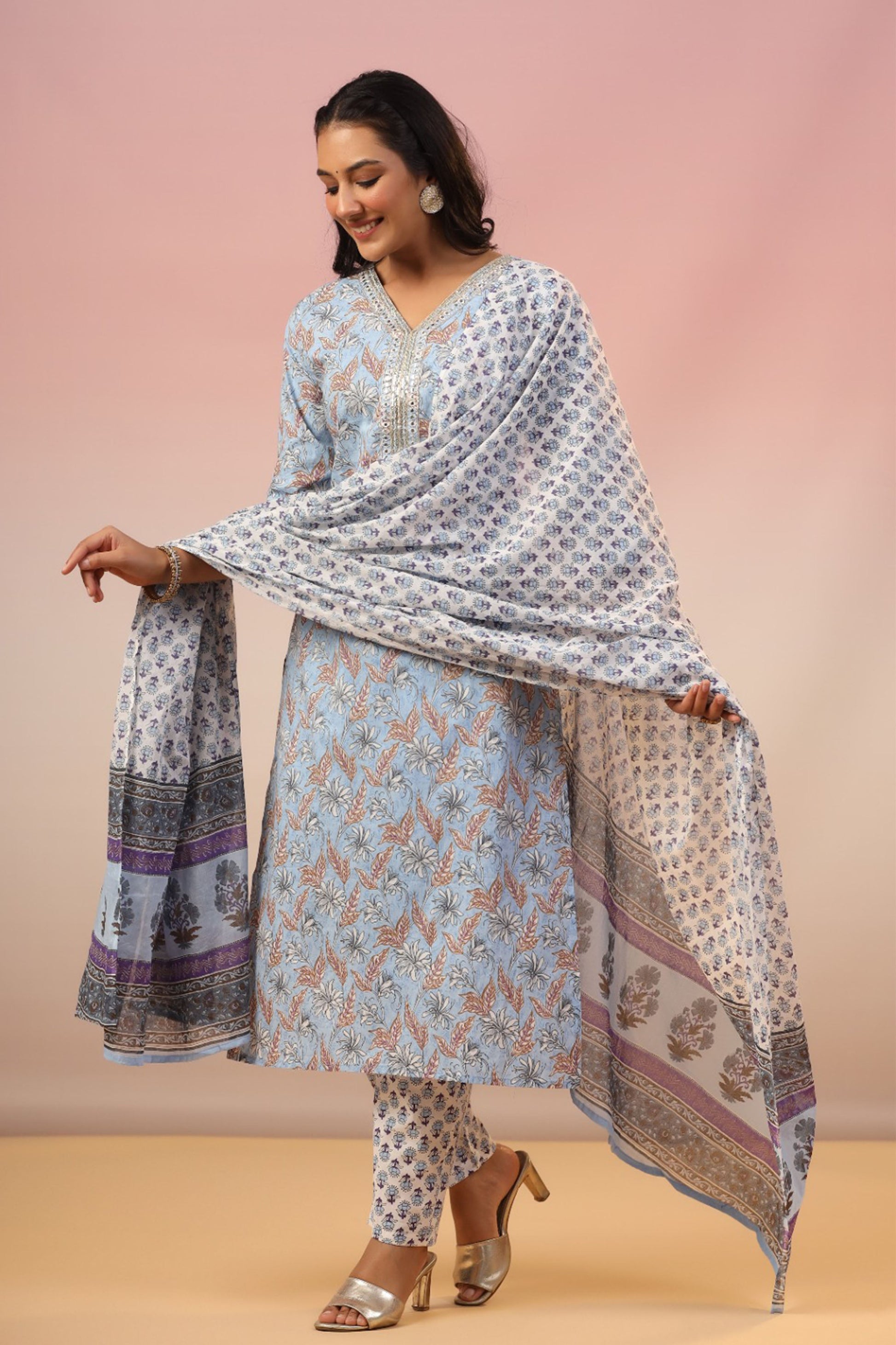 Cotton Kurta Sets With Dupatta