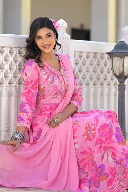 Cotton Anarkali Suits