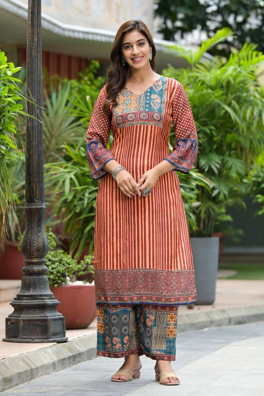 Amber Glow Kurta Set