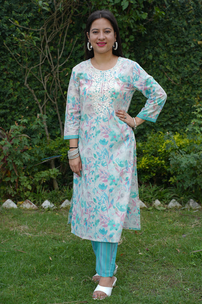 Cotton Suits With Cotton Dupatta 