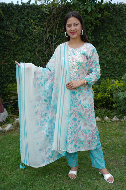 Cotton Suits With Cotton Dupatta 