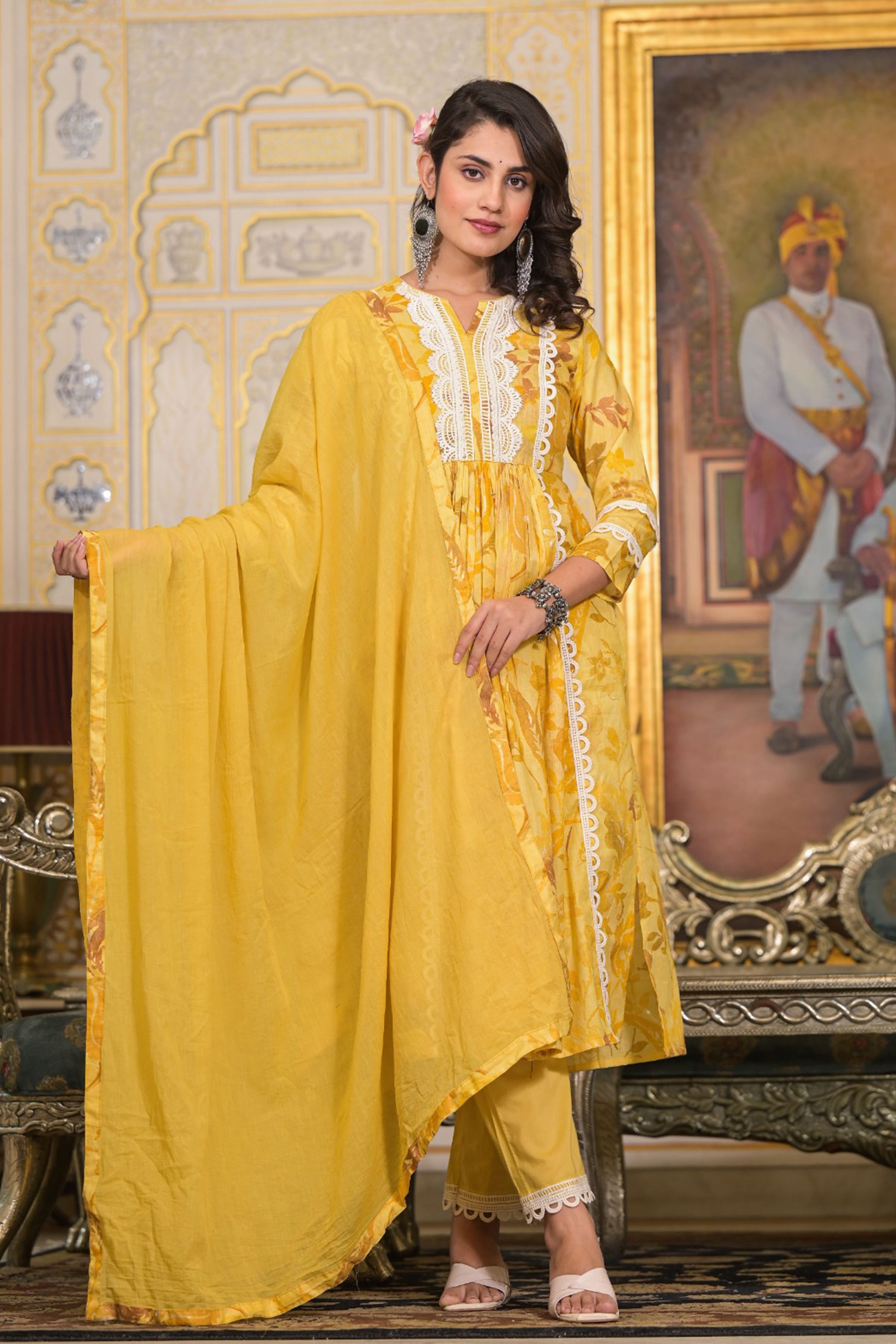 Yellow Anarkali Suit