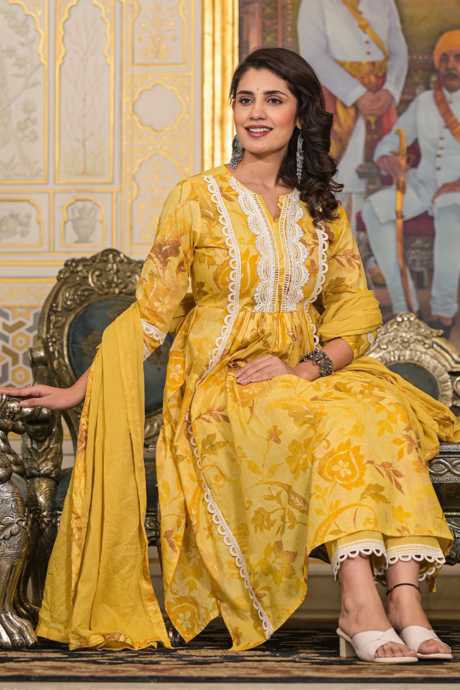 Yellow Anarkali Suit