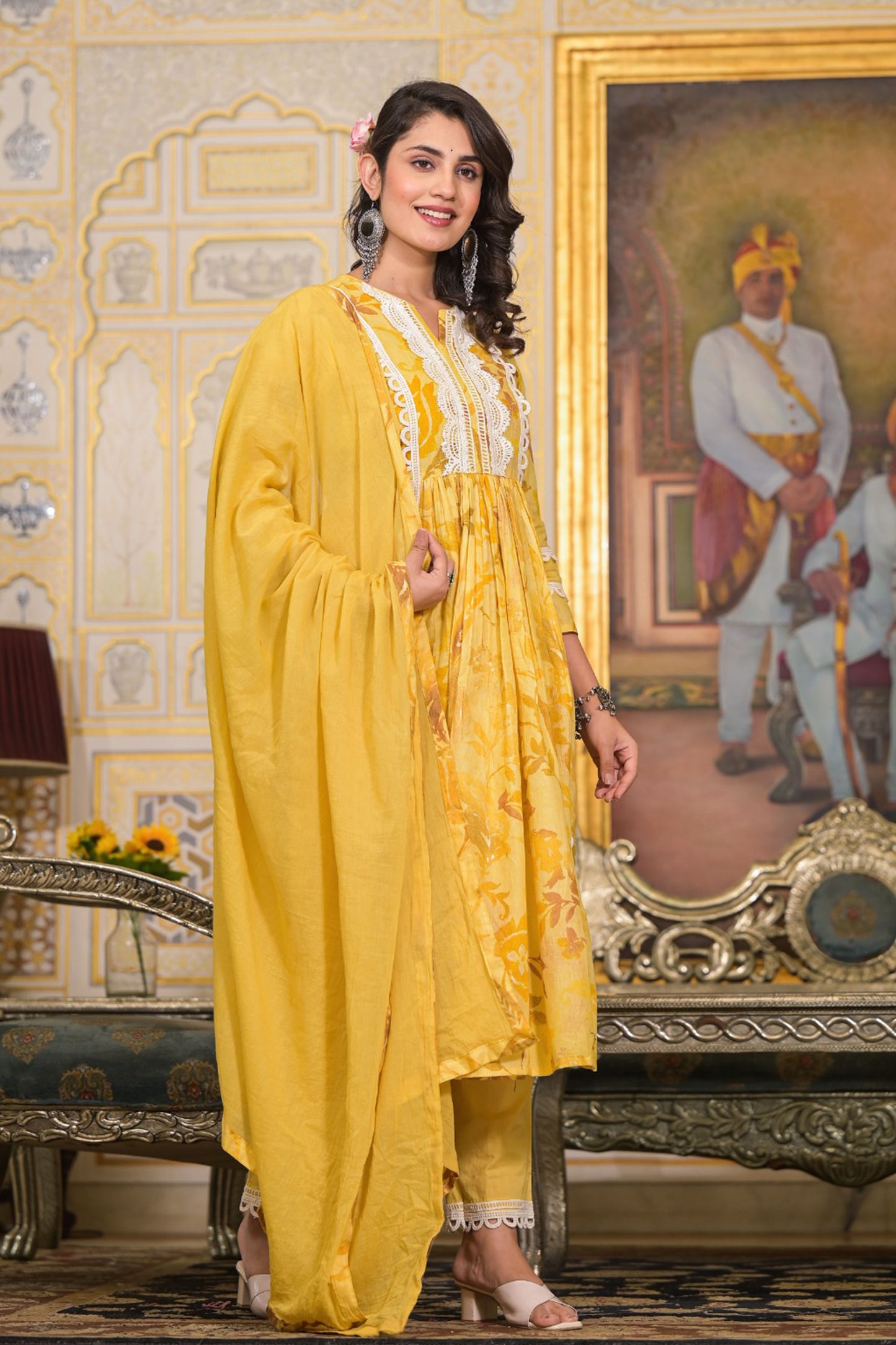 Yellow Anarkali Suit