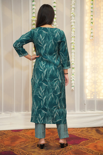 Ocean Teal Kurta Set