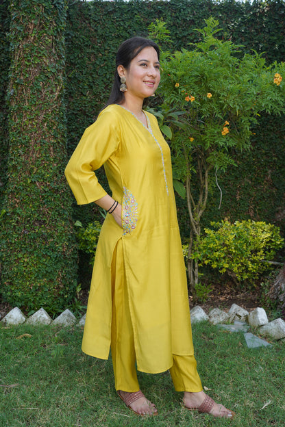 Yellow Suit Set