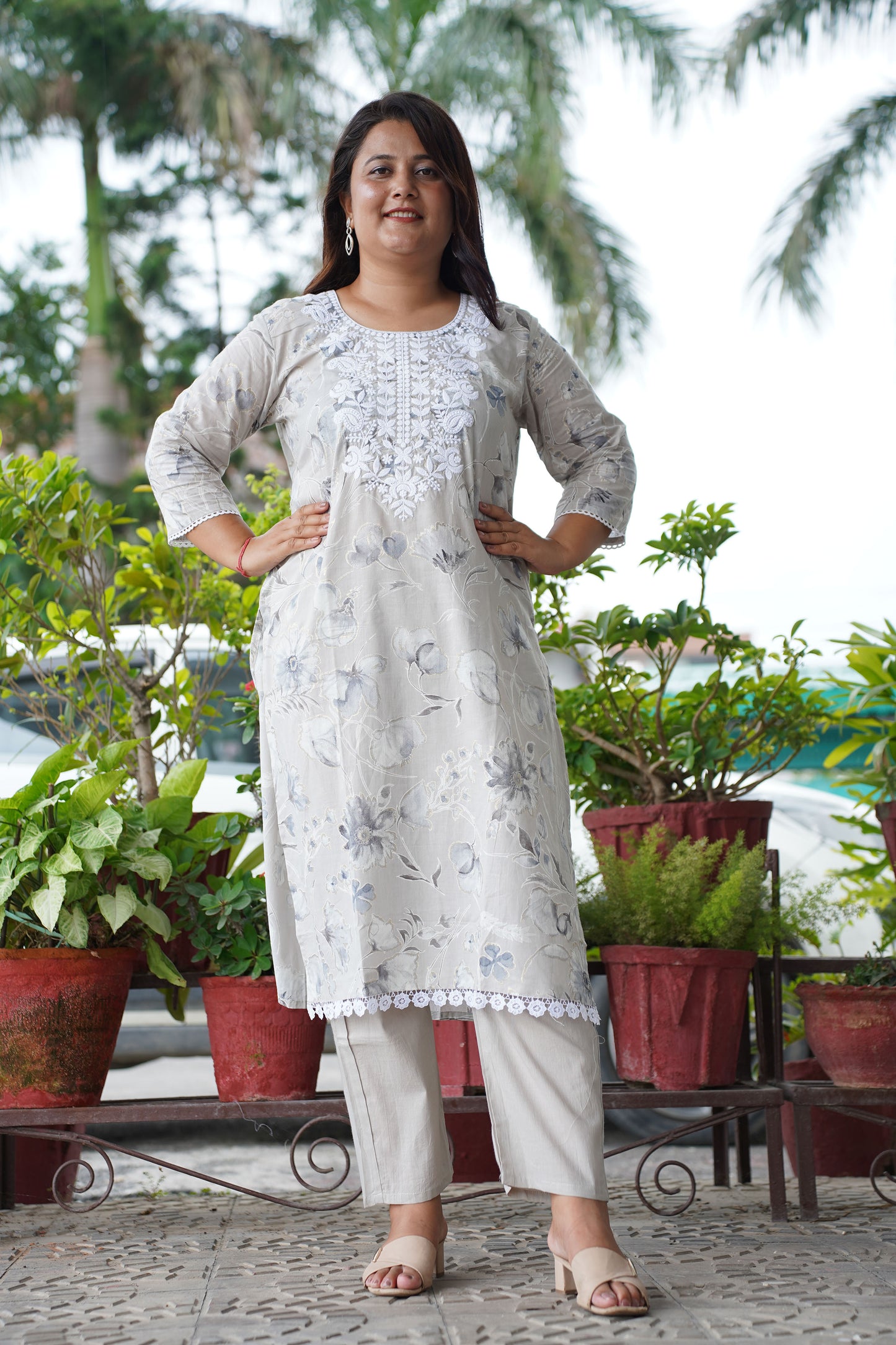 Kurti Pant Set With Dupatta 