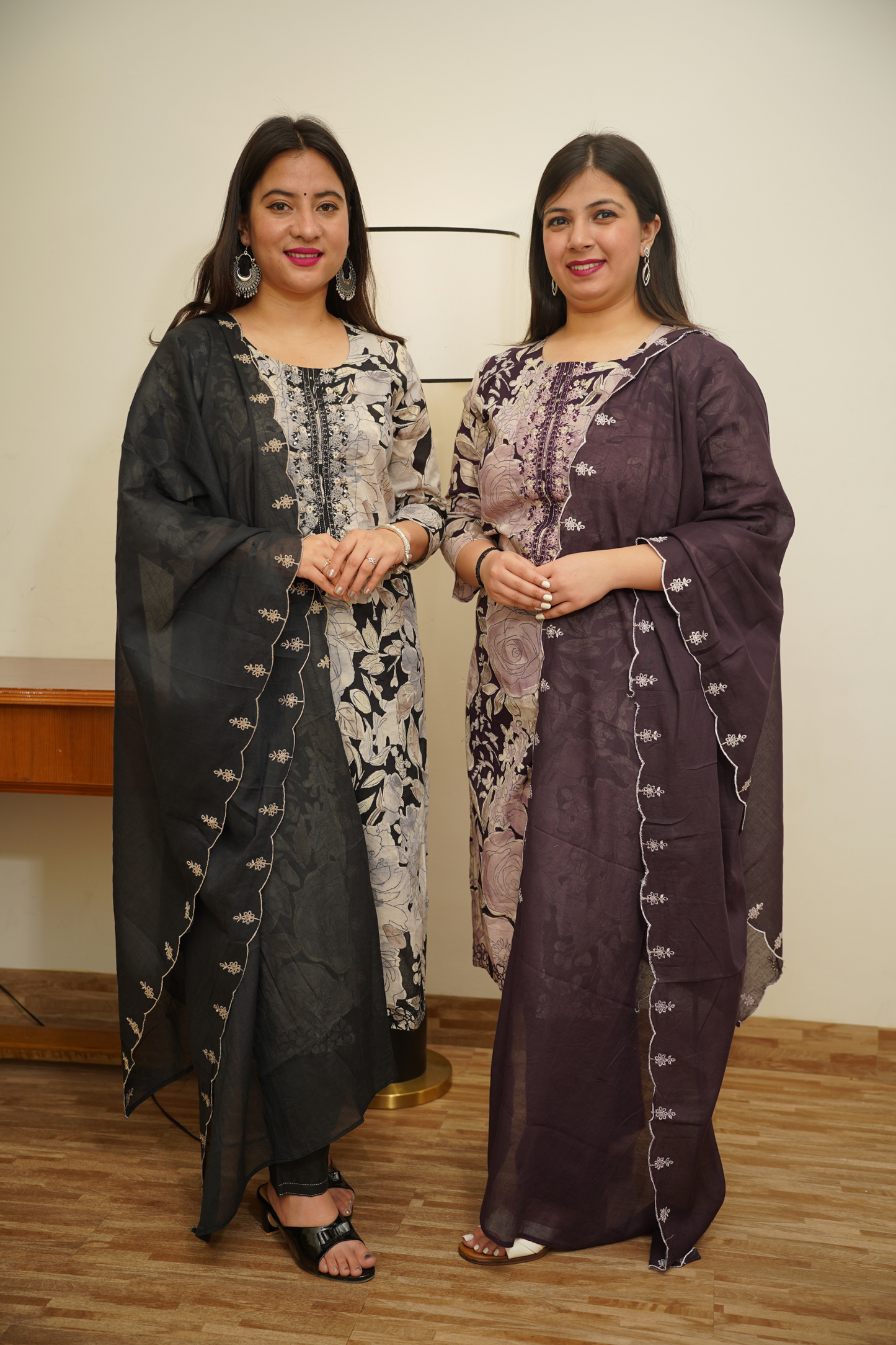 Black Kurta Set For Women