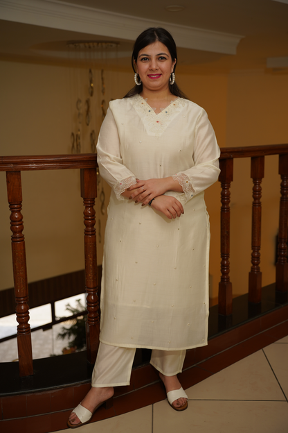 Kurti Pant Set With Dupatta