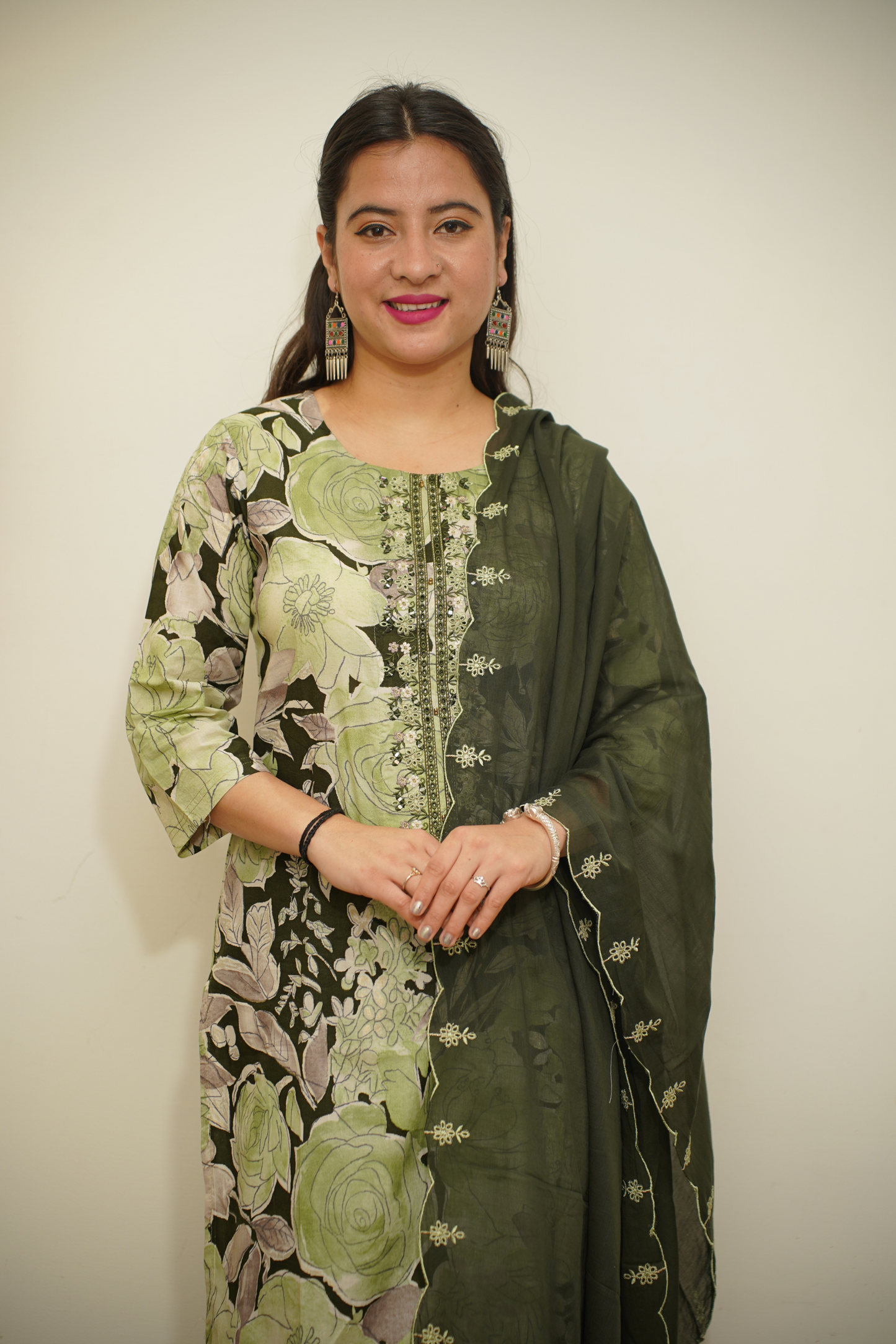 Floral Print Kurta Set