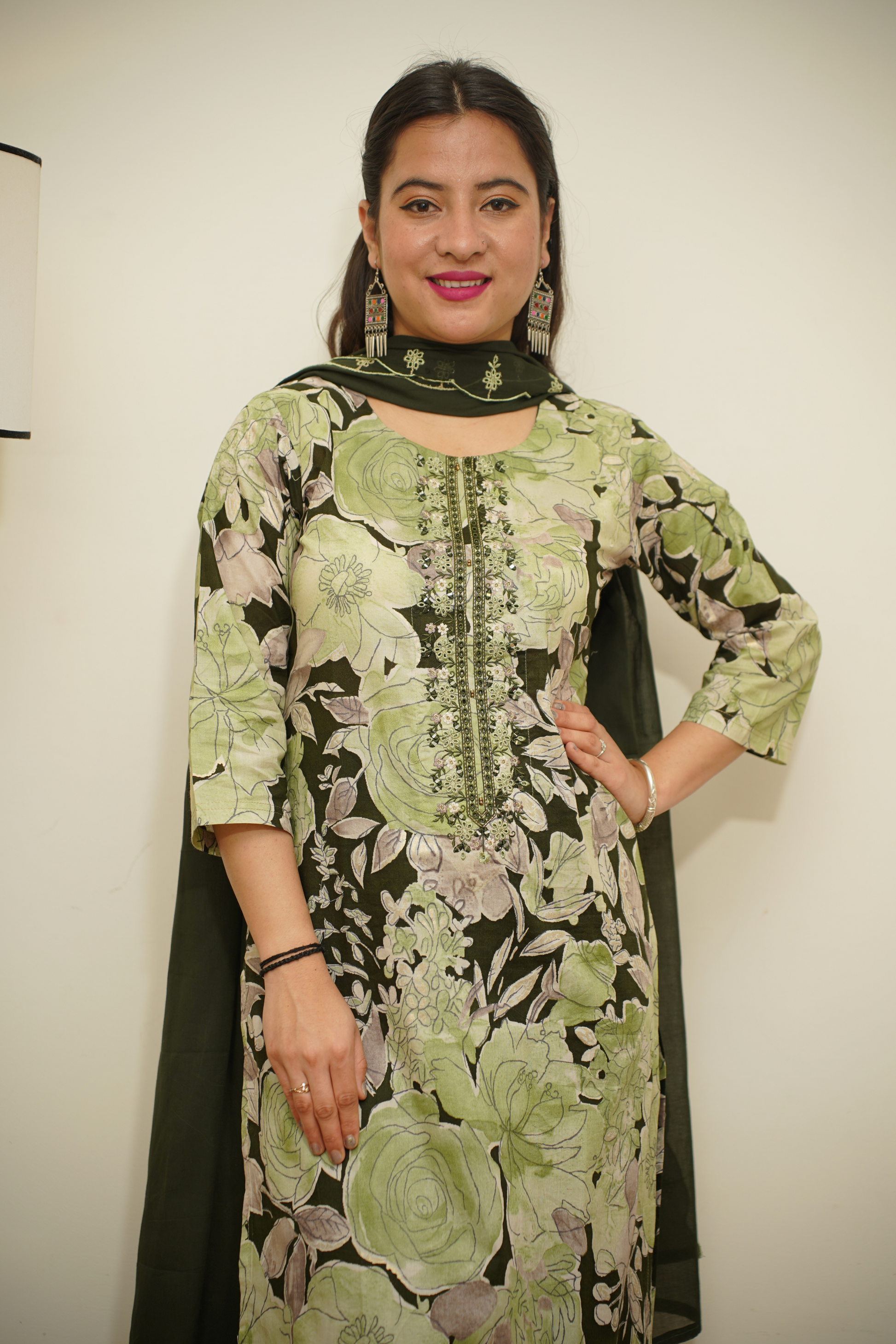 Floral Print Kurta Set