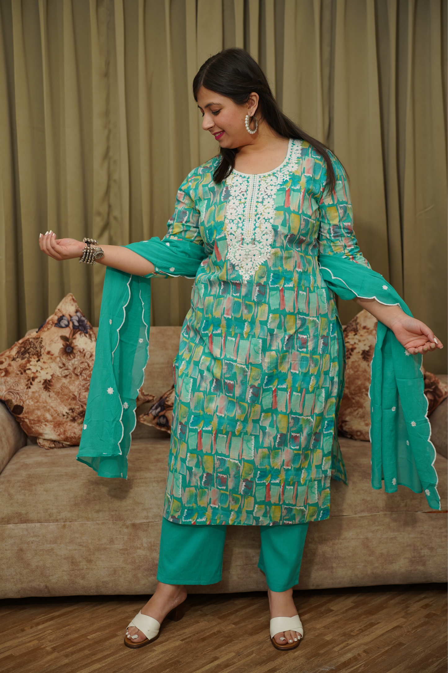 Cotton Kurta Sets With Dupatta