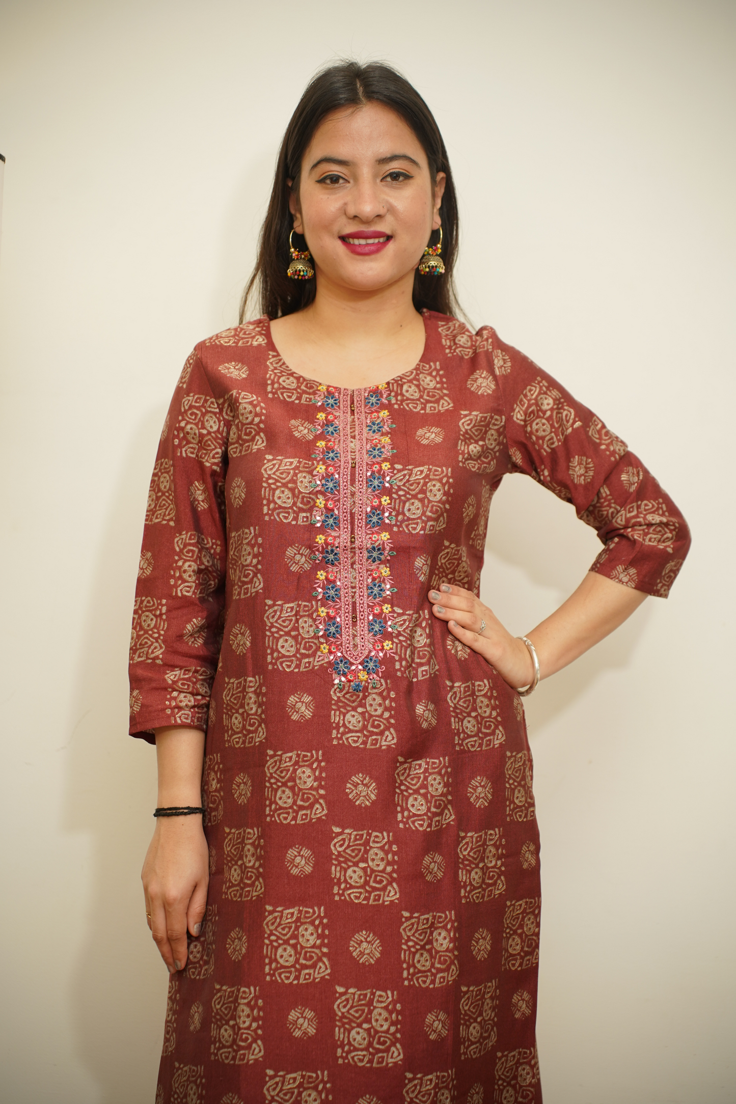 Kurta Palazzo Set With Dupatta