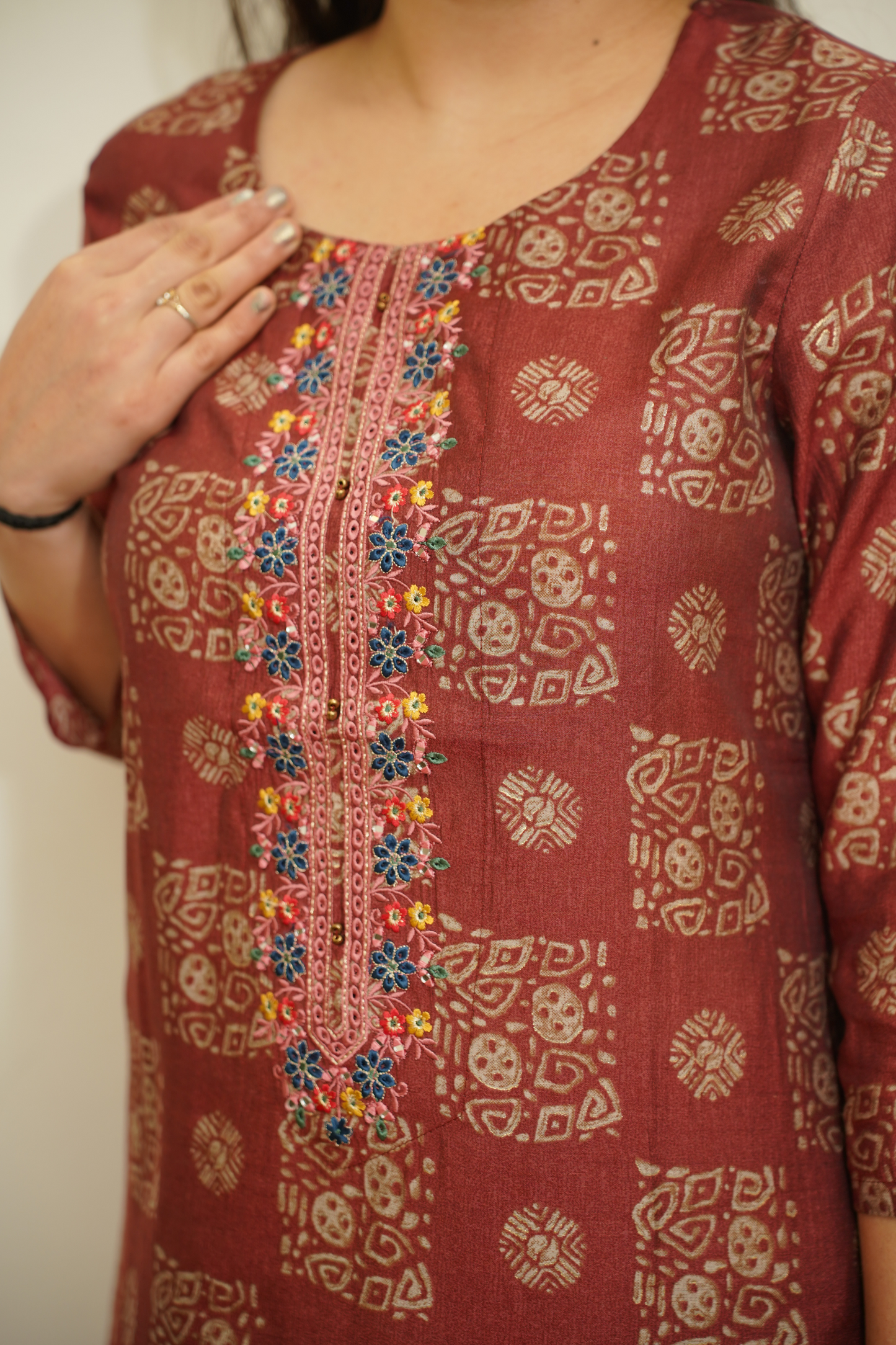 Kurta Palazzo Set With Dupatta