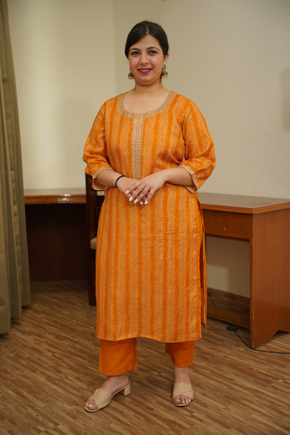 Kurti Pant Set With Dupatta