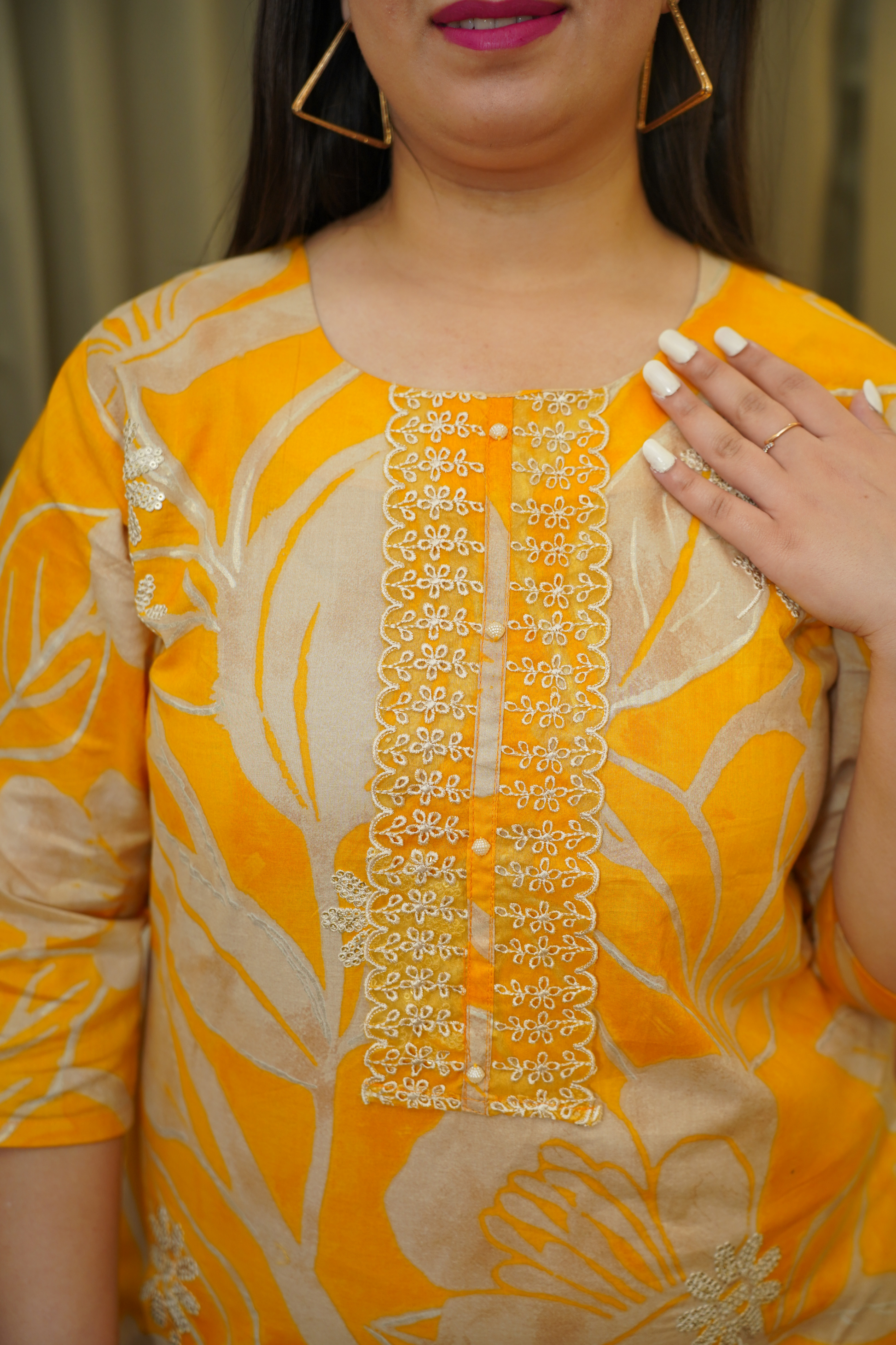 Yellow Kurta Set For Women