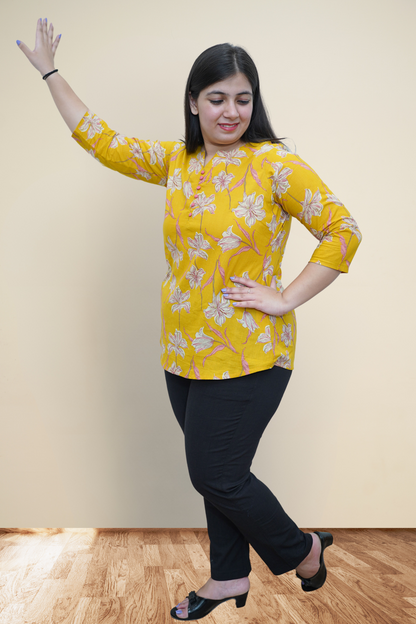 Cotton Short Kurti For Women