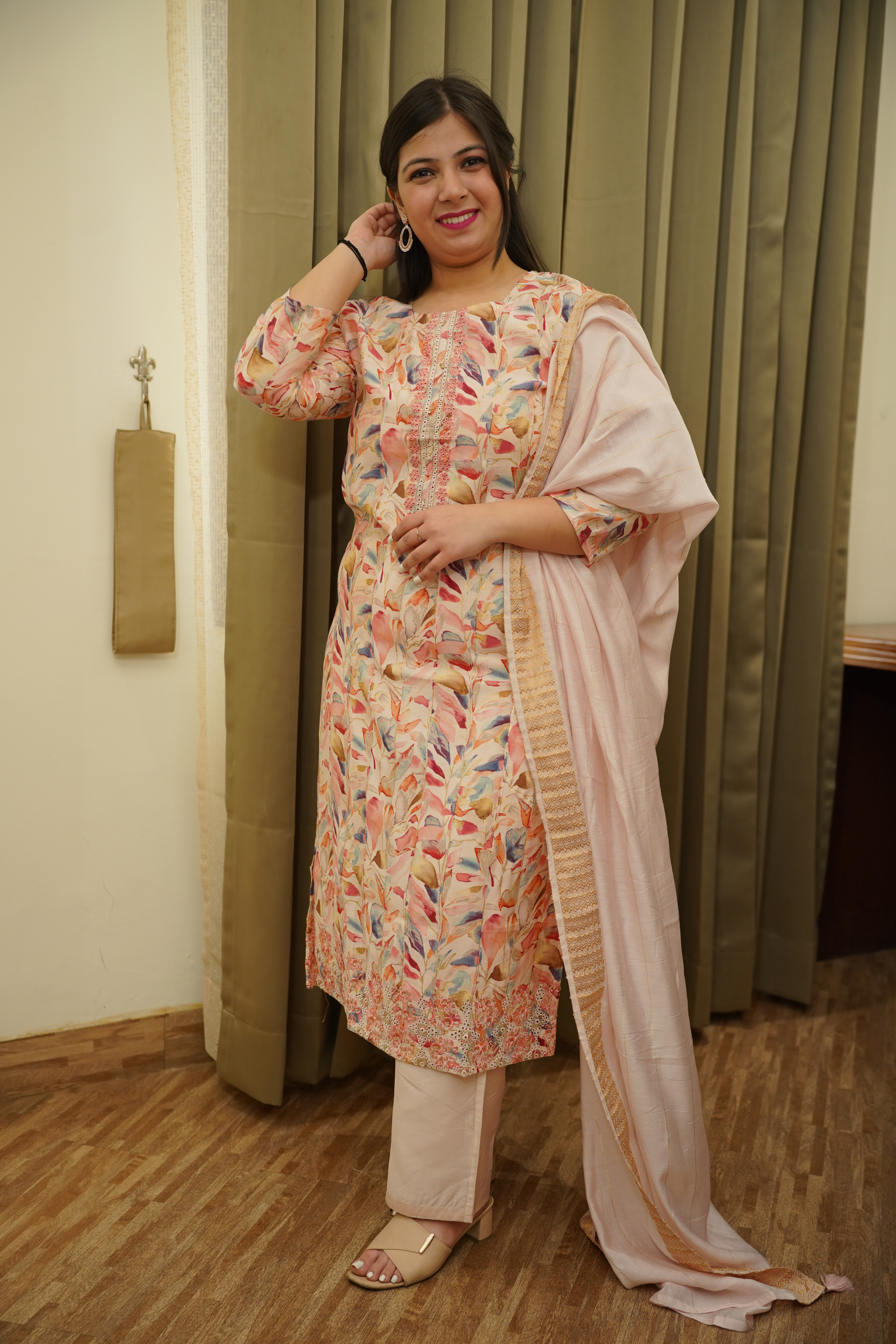 Floral Print Kurta Set