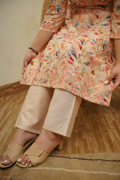 Floral Print Kurta Set