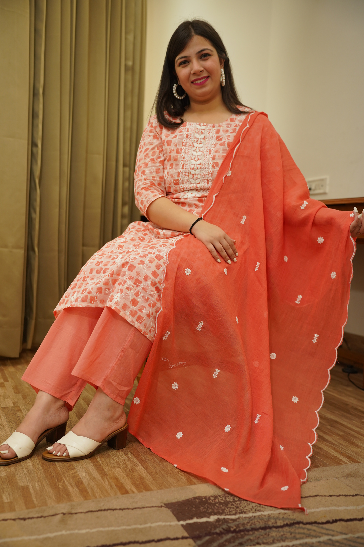 Floral Print Kurta Set