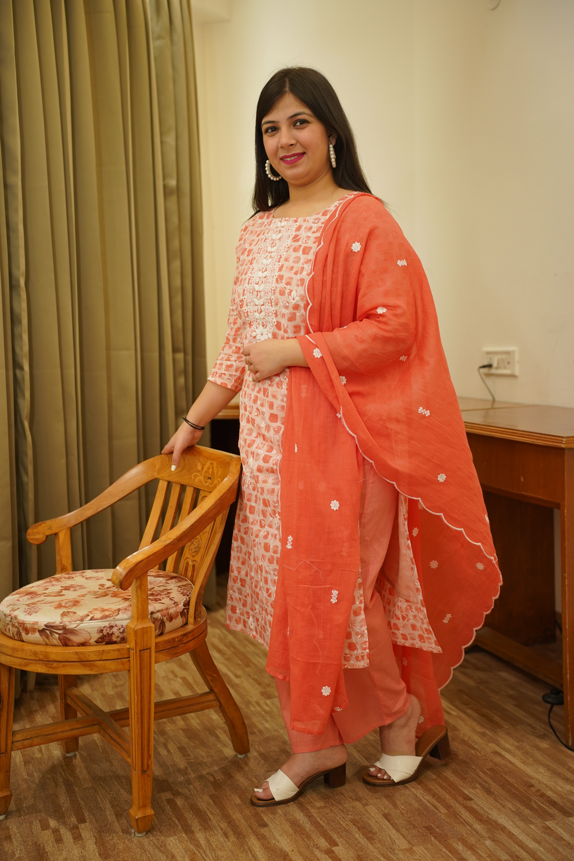 Floral Print Kurta Set