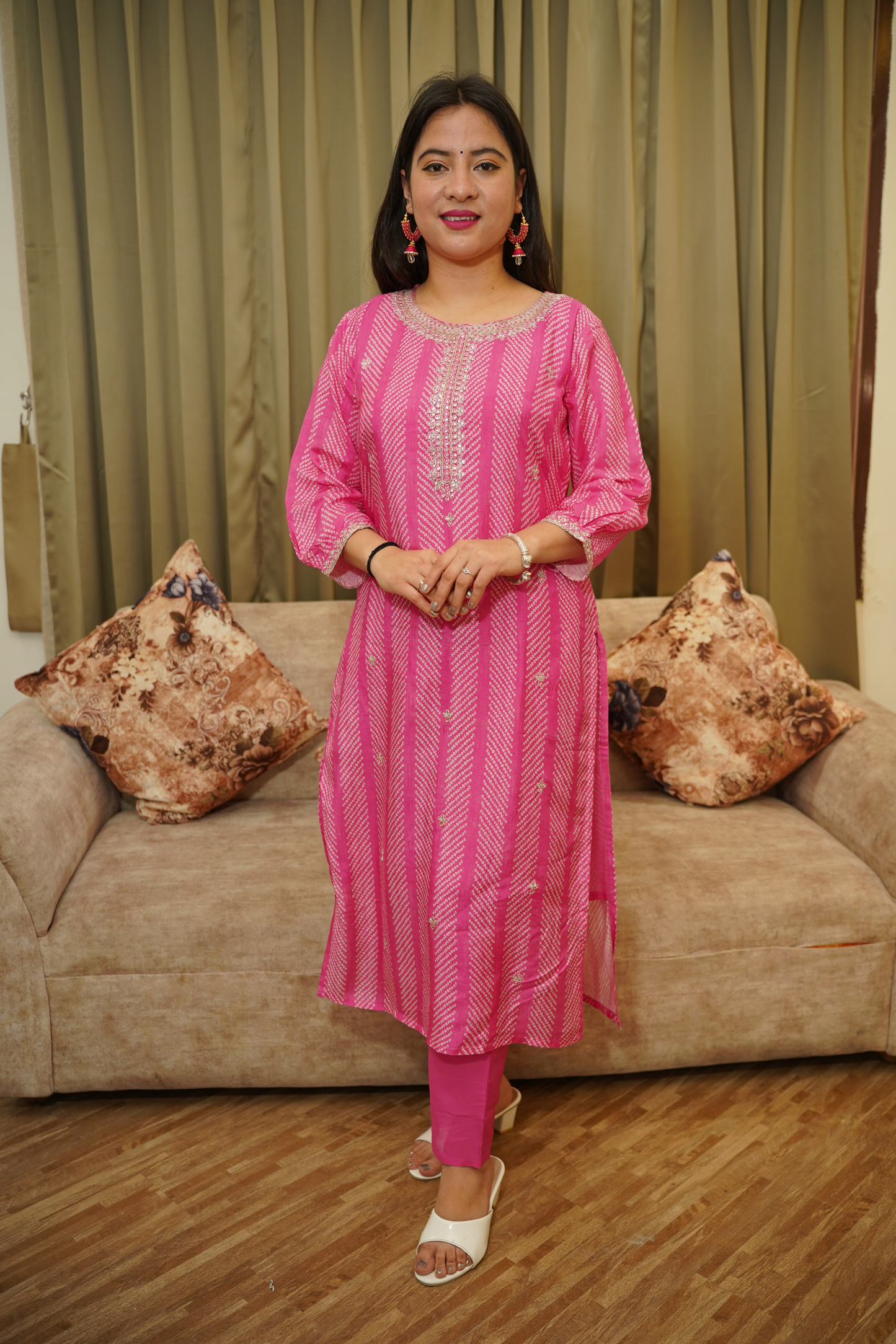 Kurta Palazzo Set With Dupatta