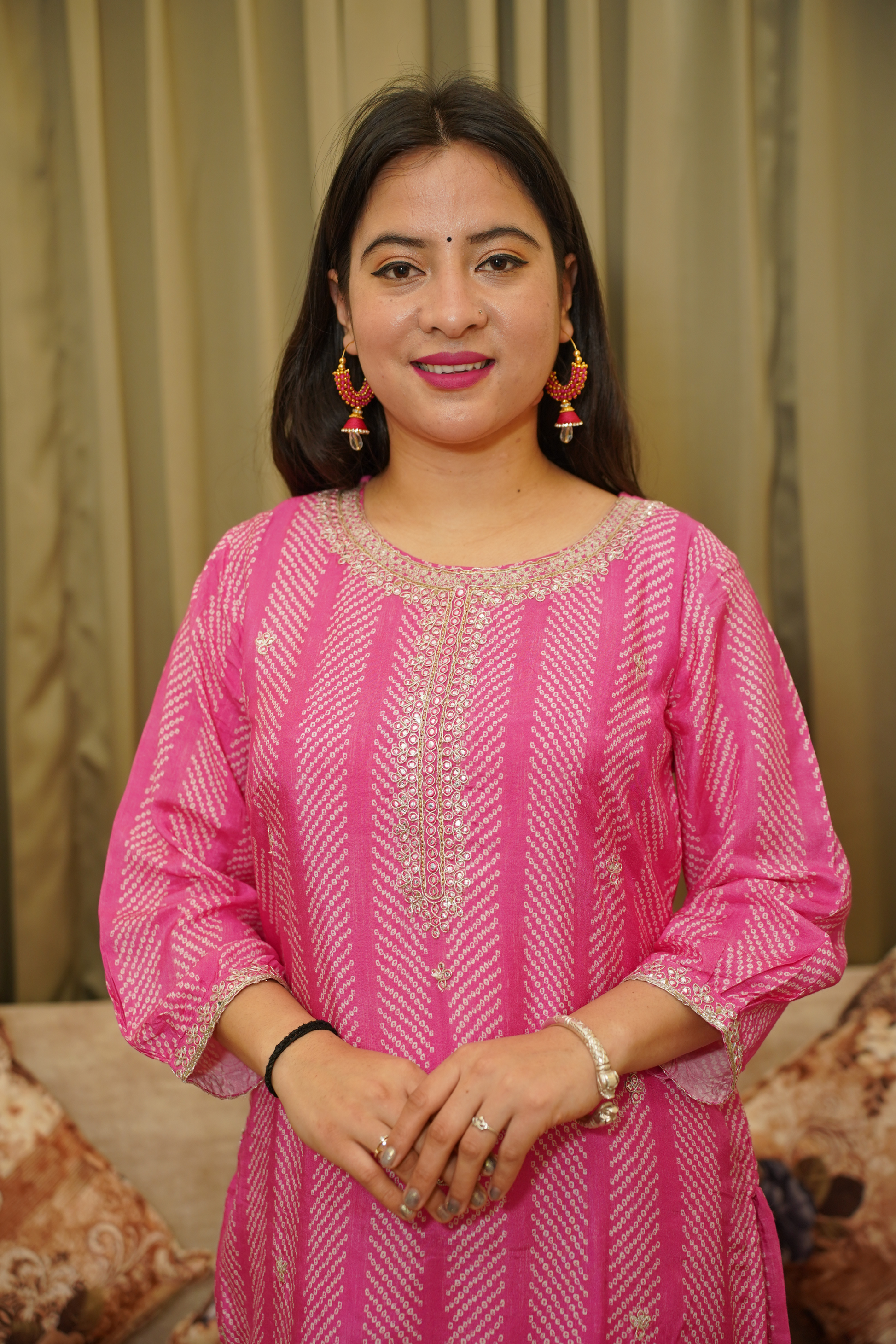 Kurta Palazzo Set With Dupatta