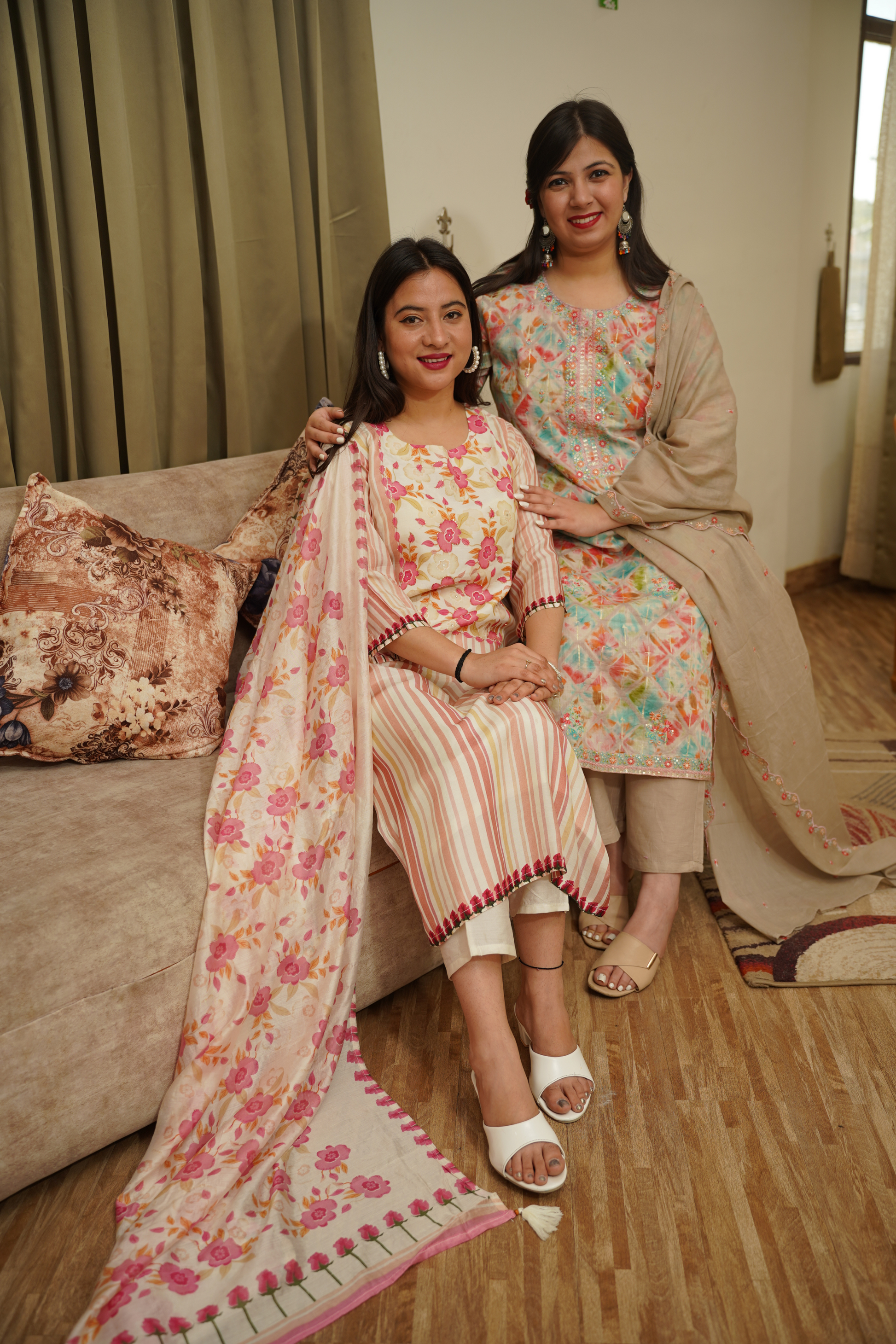 Floral Print Kurta Set