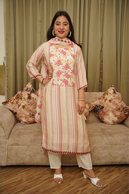 Floral Print Kurta Set