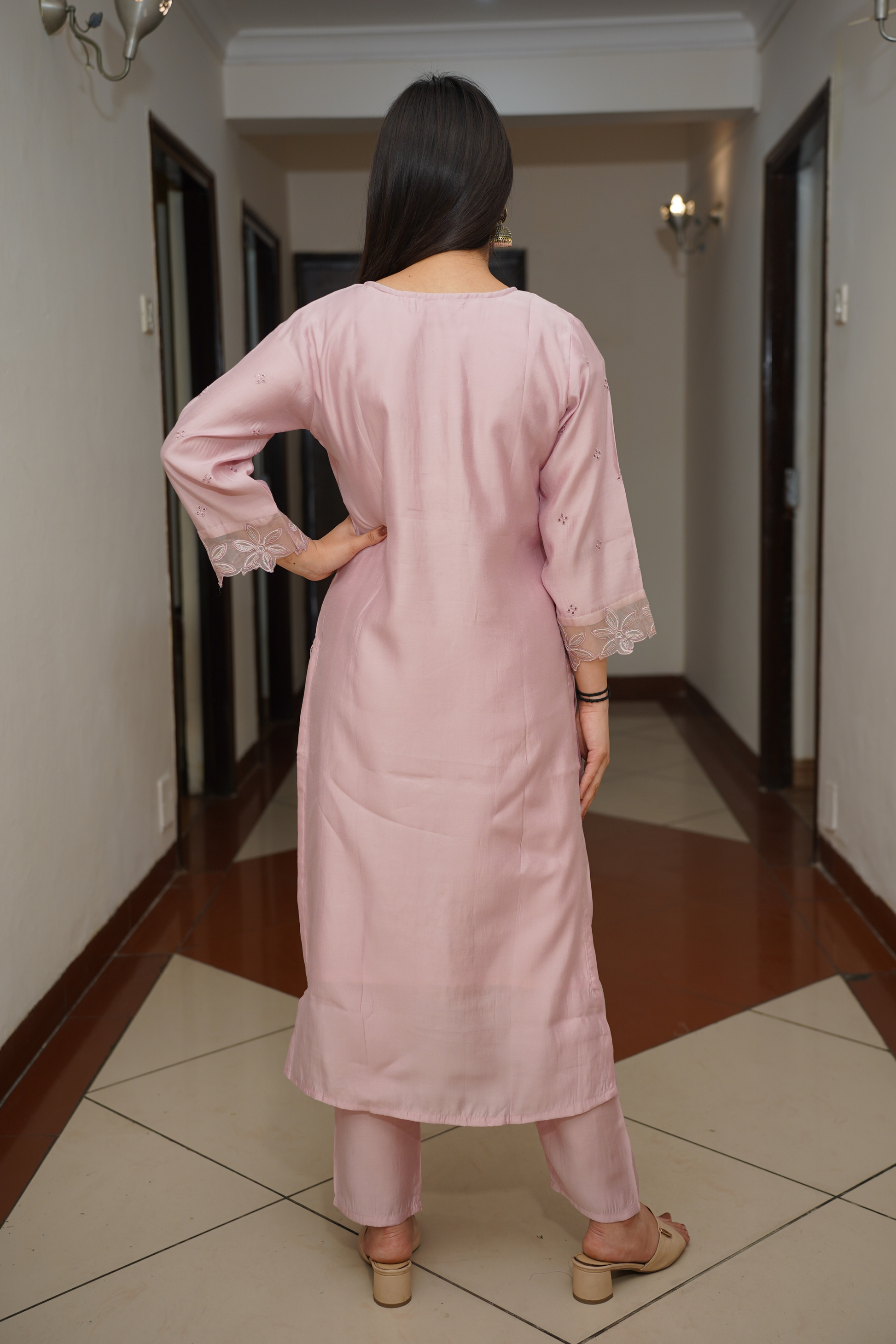 Kurta Palazzo Set With Dupatta