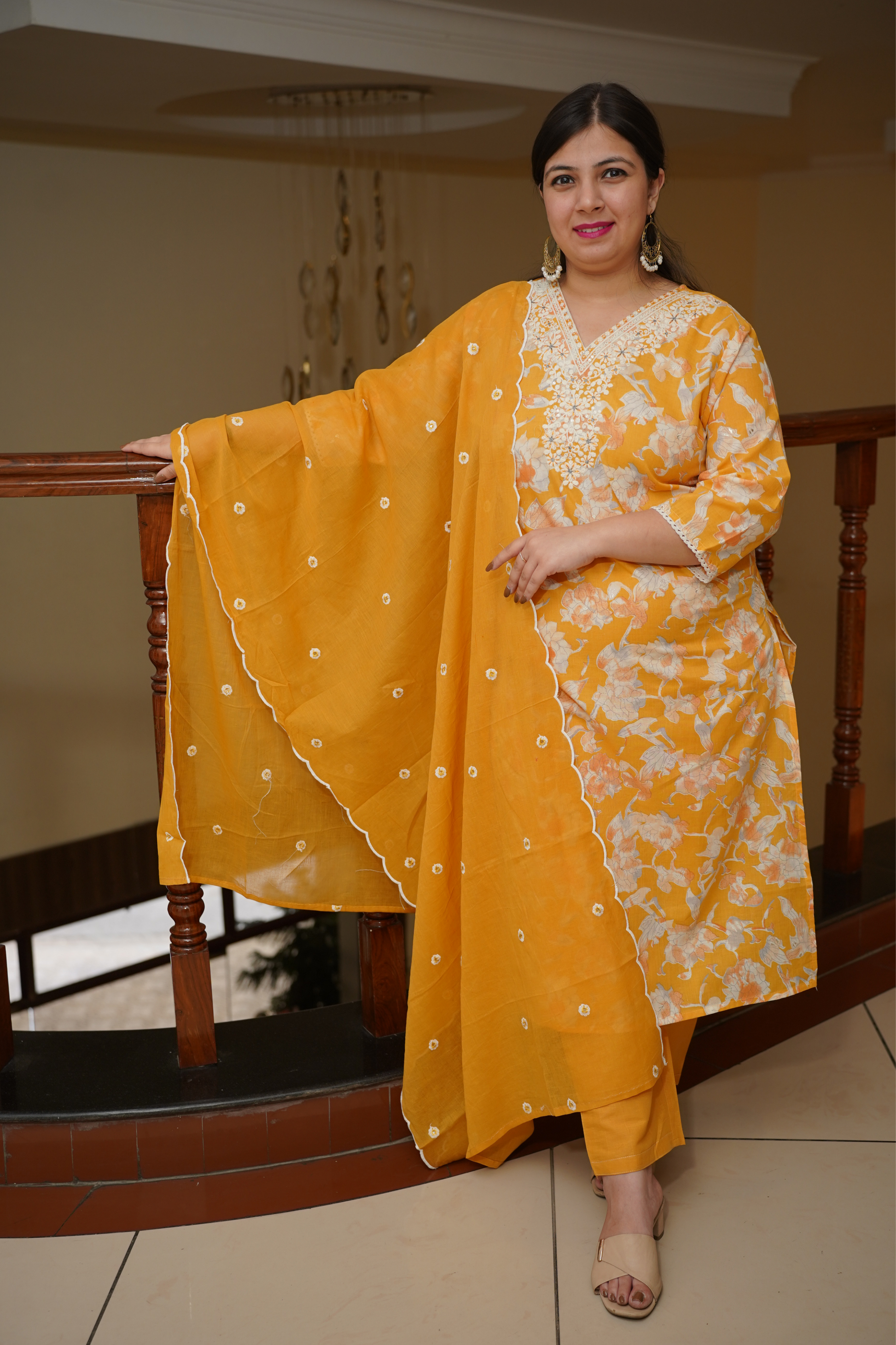 Cotton Kurta Sets With Dupatta