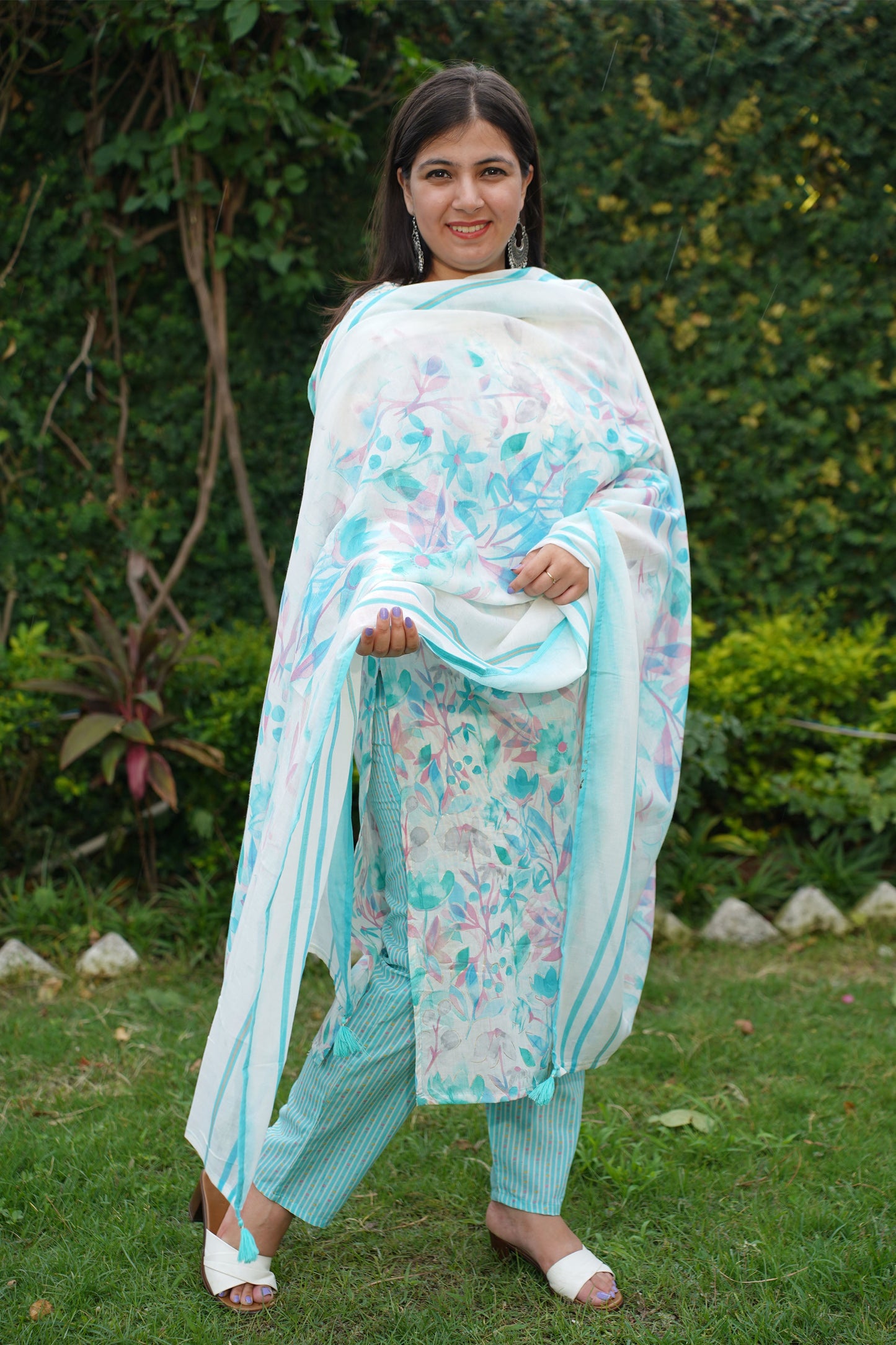 Serene Blue Modal Suit Set