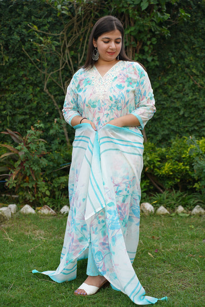 Serene Blue Modal Suit Set