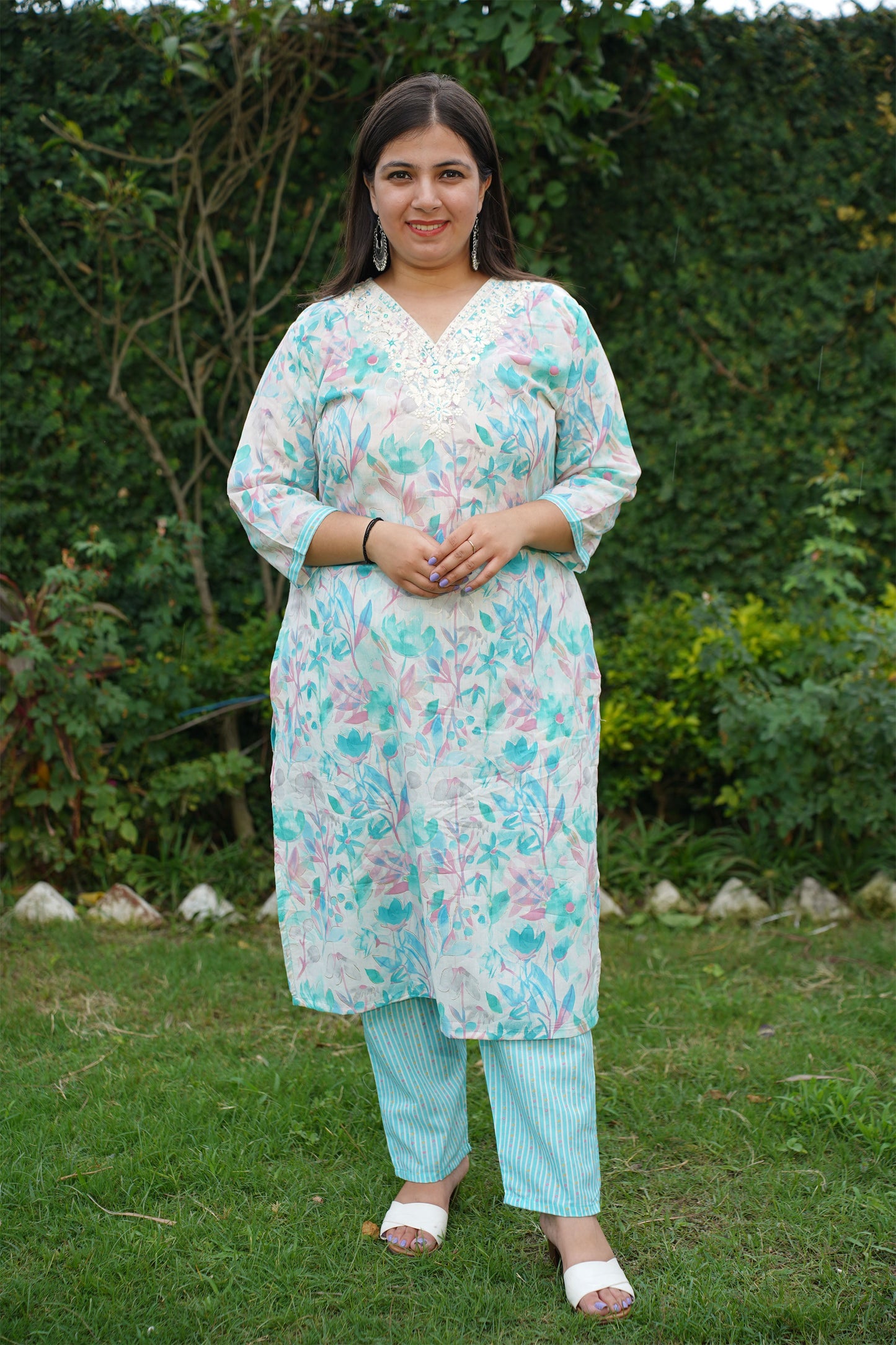 Serene Blue Modal Suit Set